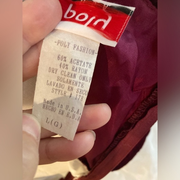 Vintage dress maxi women’s Poly made in USA size L - Picture 7 of 13